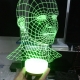 الگوی بالبینگ سر انسان با فرمت کورل برای دستگاه لیزر طرح ۱۱۰6 از روبرو